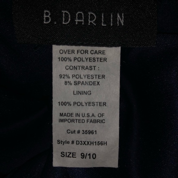 B. Darlin Floral Navy Blue Dress - Picture 6 of 6